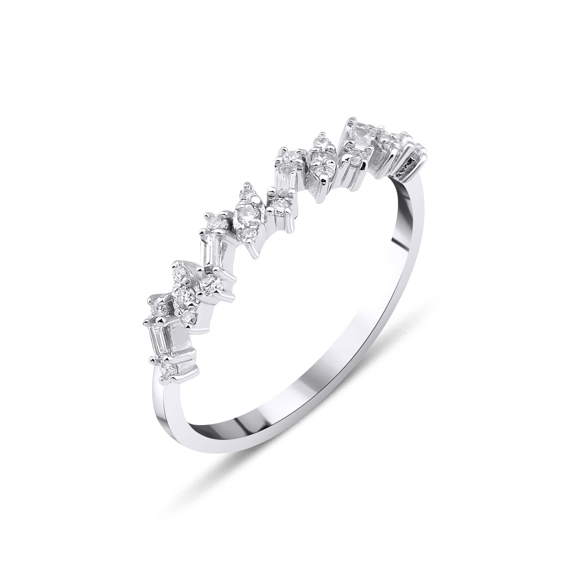 Baget Pırlanta Minimal Yüzük