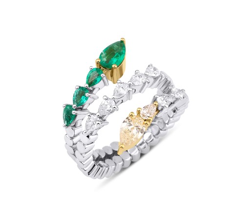 Gigi Zümrüt & Pırlanta Yüzük