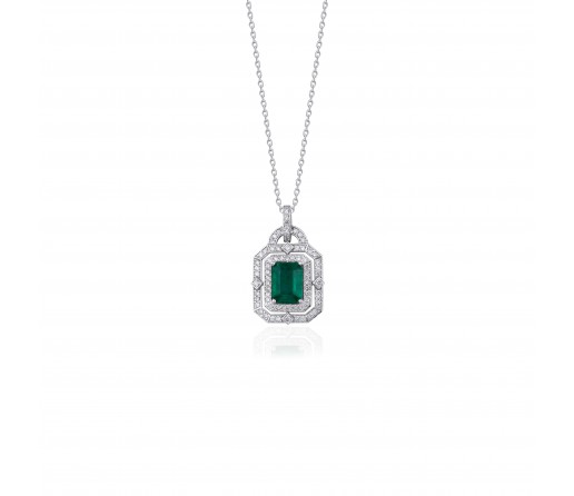 Emerald Zümrüt & Pırlanta Kolye