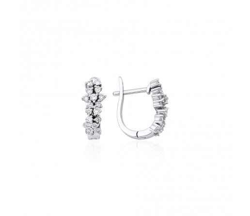 Symbol Halka Pırlanta Küpe