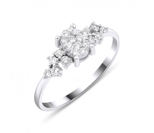 Coronet Oval Pırlanta Yüzük