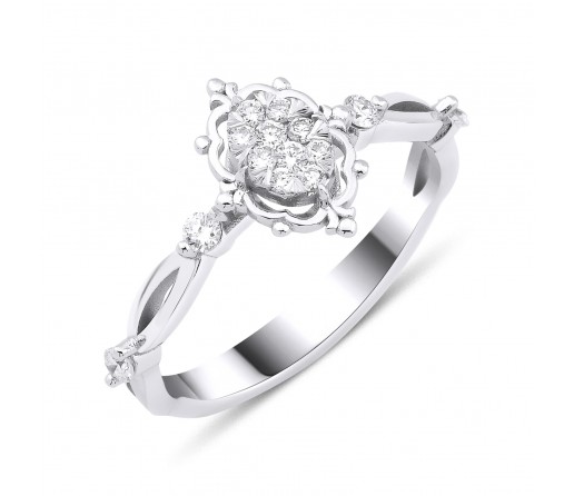 Coronet Vintage Oval Pırlanta Yüzük