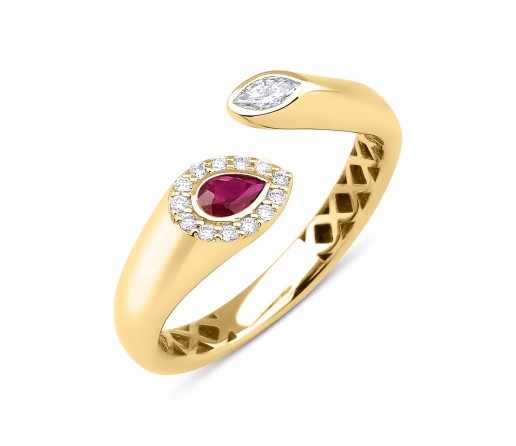 Velora Yakut & Pırlanta Yüzük