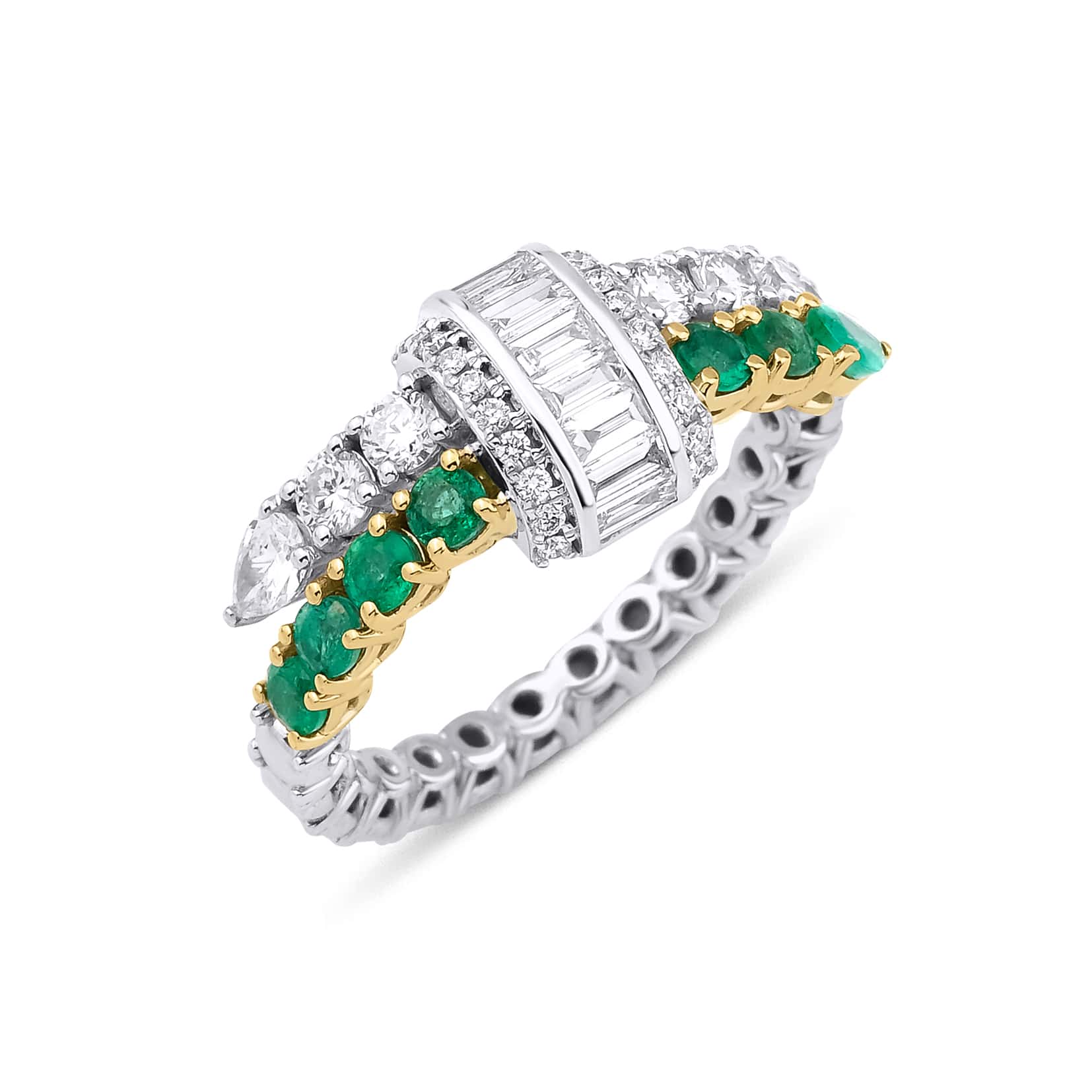 Amaretto Zümrüt & Pırlanta Yüzük